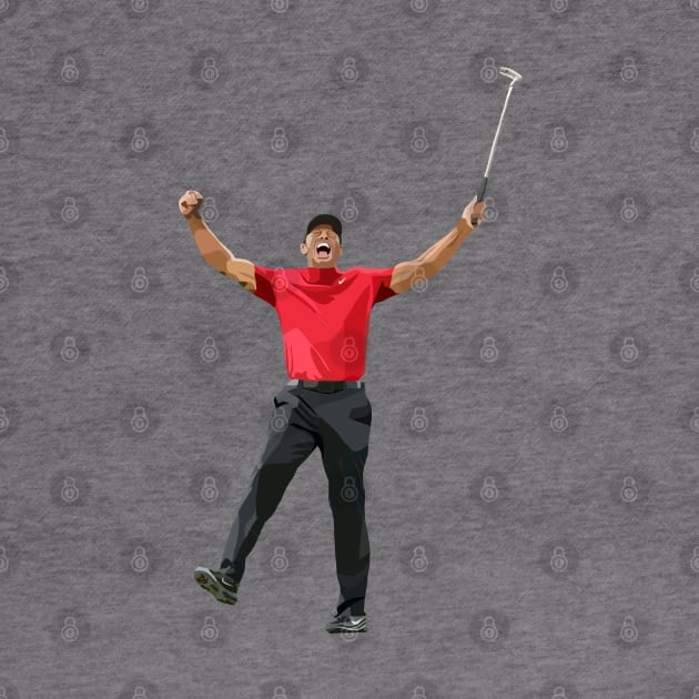 Tiger Woods by Webbed Toe Design's